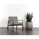 Sterling Missouri Stone Leather Lounge Chair